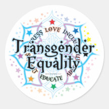 Transgender Equality Lotus Stickers