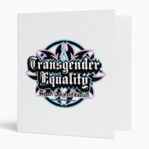 Transgender Equality Tribal 3 Ring Binders