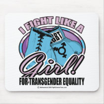 Transgender Fight Like A Girl Mousepads