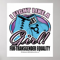 Transgender Fight Like A Girl Posters