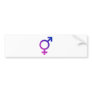 Transgender Hermaphrodite Gender Pride Symbol Bumper Stickers