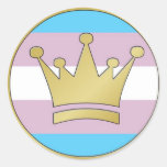 Transgender Pride Crown Sticker