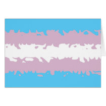 Transgender Pride Flag (Fuzzy) Card