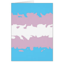 Transgender Pride Flag (Fuzzy) Greeting Cards