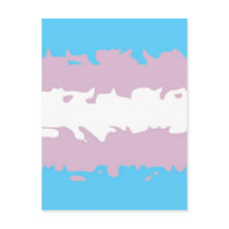 Transgender Pride Flag (Fuzzy) Post Cards