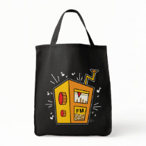 Transistor Radio - Grocery Tote bags