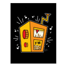 Transistor Radio - Postcard