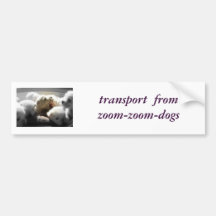 transport  from zoom-zoom-dogs bumper sticker