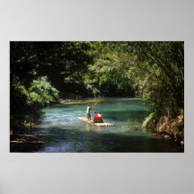 Transportant par radeau sur la rivière de Brae de  Affiche