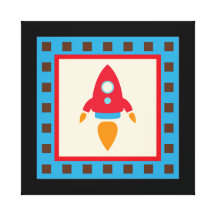 Transportation Wrapped Canvas Wall Decor for Kids Canvas Prints