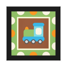 Transportation Wrapped Canvas Wall Decor for Kids Canvas Prints