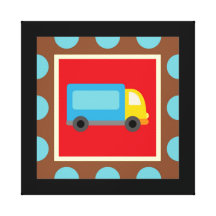 Transportation Wrapped Canvas Wall Decor for Kids Gallery Wrapped Canvas