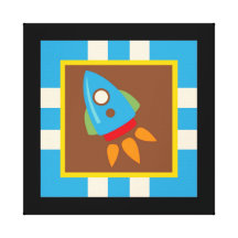 Transportation Wrapped Canvas Wall Decor for Kids Gallery Wrapped Canvas