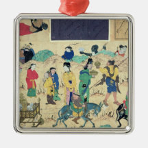 Transporting ceramics christmas ornament