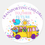 Transporting Children To Their Future Sticker