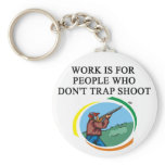 trap shooting design keychain