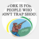 trap shooting fanatoc sticker