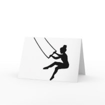 trapeze_artist greeting card