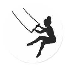trapeze_artist round sticker