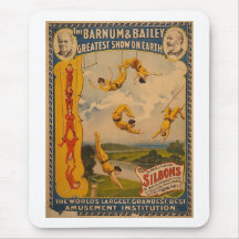 Trapeze artists Barnum & Bailey 1896 Mousepads