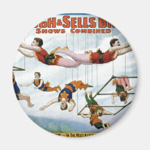 Trapeze Artists / Forepaugh & Selle Brothers Refrigerator Magnets