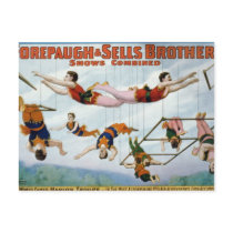 Trapeze Artists / Forepaugh & Selle Brothers Postcard