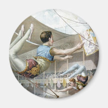 Trapeze Artists  Fridge Magnet