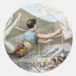 Trapeze Artists  Round Stickers