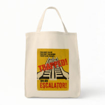 Trapped on an Escalator Canvas Bag
