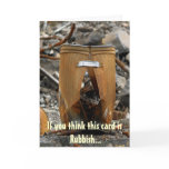 Trash Can Birthday Card