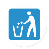Trash / Garbage / Refuse Highway Sign Stickers