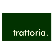 trattoria. business card template