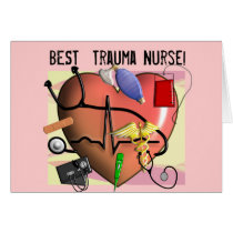 Trauma Nurse Art Gifts Cards
