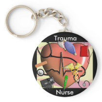 Trauma Nurse Art Gifts Keychain