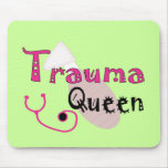 Trauma Nurse  "Trauma Queen" Gifts Mouse Mats