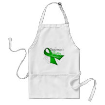 Traumatic Brain Injury Awareness Ribbon Aprons