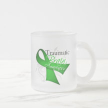 Traumatic Brain Injury Awareness Ribbon Coffee Mug