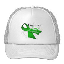 Traumatic Brain Injury Awareness Ribbon Hat