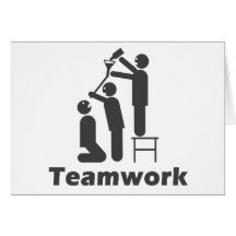Travail d'équipe - marchandises de motivation carte