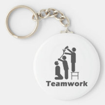 Travail d'équipe - marchandises de motivation porte-clés