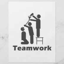 Travail d'équipe - marchandises de motivation prospectus customisé