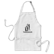 Travail d'équipe - marchandises de motivation tablier