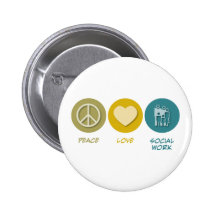 Travail social d'amour de paix pin's avec agrafe