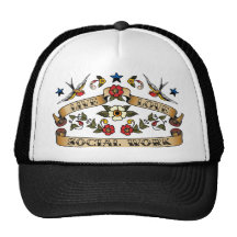 Travail social d'amour vivant casquette de camionneur