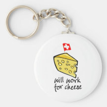 Travaillera pour le fromage porte-clef