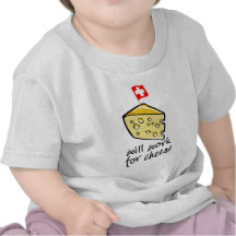 Travaillera pour le fromage t-shirts