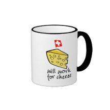 Travaillera pour le fromage tasse à café