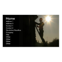 Travailleur de la construction, carte de visite pr