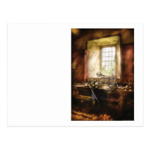 Travailleur du bois - beaucoup de vieux outils cartes postales