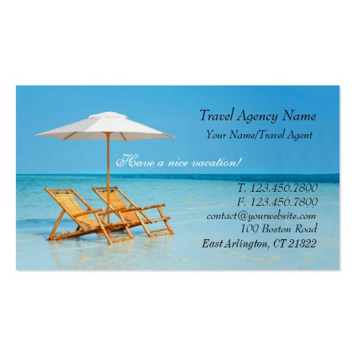 Travel Agency Business Card